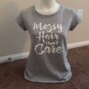 Wound Up Messy Hair Don’t Care Tee